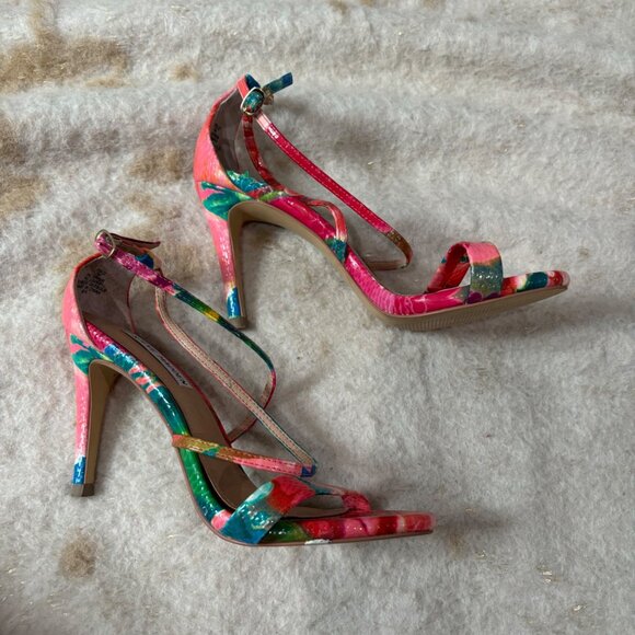 Steve Madden Multicolor Feliz Heeled Sandal Size 7 - Picture 4 of 8